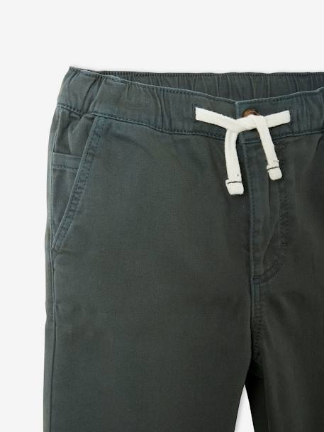 Pantalón chino fácil de llevar, para niño AZUL OSCURO LISO CON MOTIVOS+VERDE MEDIO LISO CON MOTIVOS 