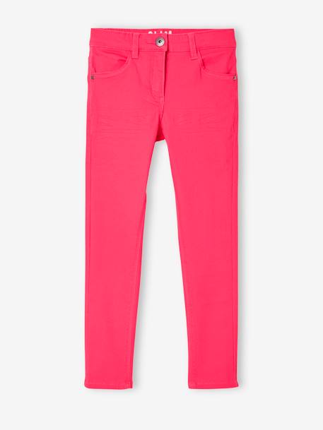 Pantalón slim niña Morphologik ancho de caderas FUERTE AMARILLO MEDIO LISO+ROJO CLARO LISO+ROJO MEDIO LISO+VERDE FUERTE LISO 