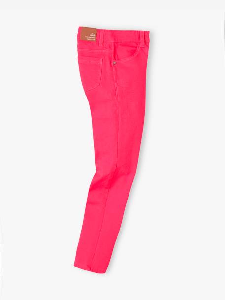 Pantalón slim niña Morphologik ancho de caderas FUERTE AMARILLO MEDIO LISO+AZUL OSCURO LISO+ROJO CLARO LISO+ROJO MEDIO LISO+VERDE FUERTE LISO 