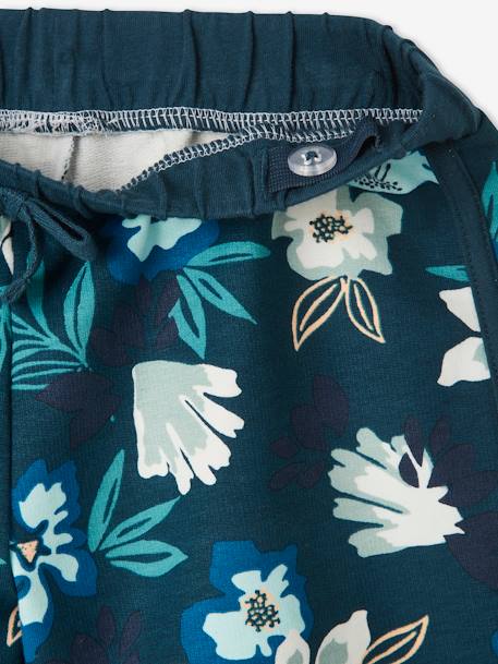 Short de deporte estampado de flores, para niña AZUL MEDIO ESTAMPADO 