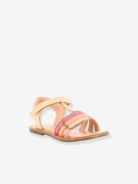 Sandalias de piel Diamanto Diva KICKERS® ROSA CLARO LISO 