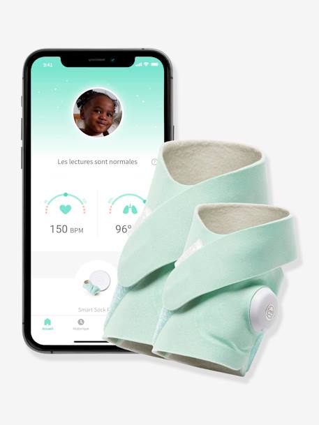 Sistema de vigilancia Smart Sock Plus OWLET VERDE CLARO LISO 