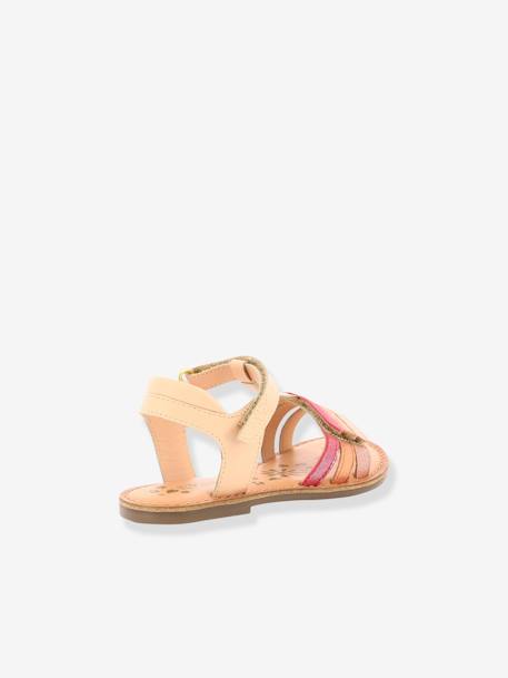 Sandalias de piel Diamanto Diva KICKERS® ROSA CLARO LISO 