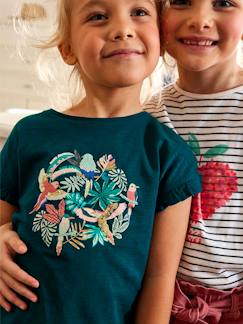 Niña-Camisetas-Camiseta con volante y motivo de lentejuelas, para niña