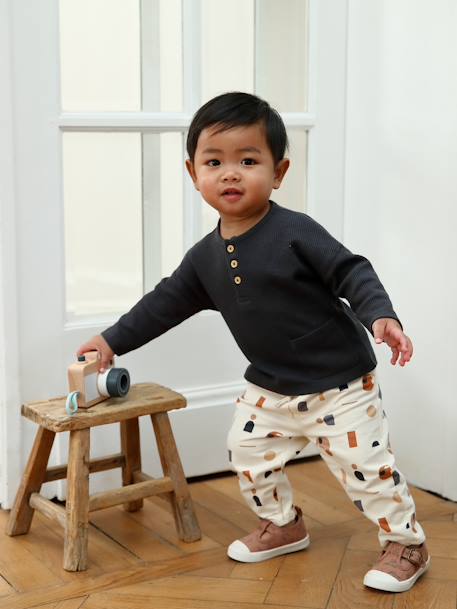Ecorresponsables-Bebé-Conjunto para bebé de camiseta y pantalón de felpa