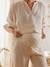 Conjunto de 2 prendas homewear para embarazo y lactancia BEIGE CLARO LISO 