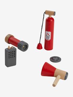 Juguetes-Conjunto de bombero de madera FSC®