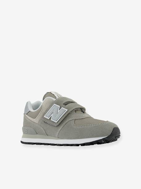 Zapatillas con cierre autoadherente PV574EVG NEW BALANCE® infantiles GRIS MEDIO LISO 