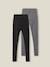 Pack de 2 leggings para embarazo de punto stretch NEGRO OSCURO LISO 