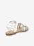 Sandalias de piel Diamanto Diva KICKERS® BLANCO CLARO LISO+dorado 