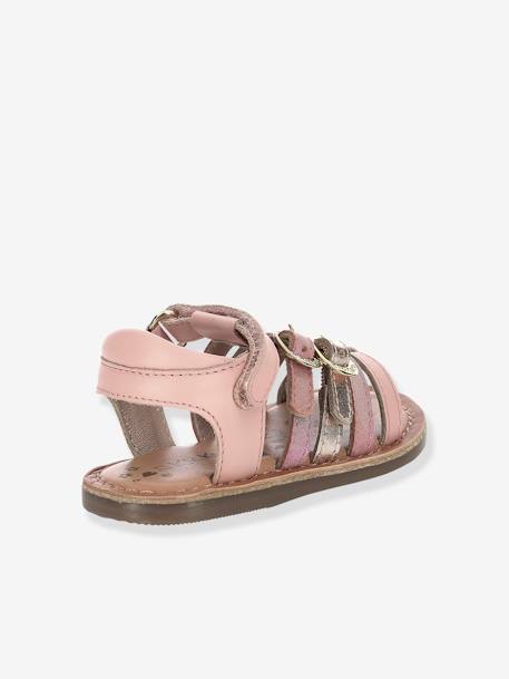 Sandalias de piel Diveta KICKERS® ROSA CLARO LISO 