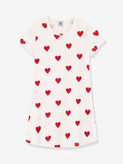 Niña-Pijamas-Camisón "Corazones" de algodón orgánico para niña PETIT BATEAU