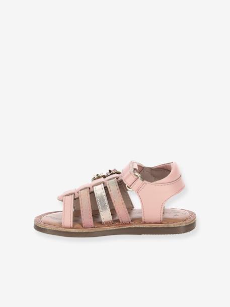 Sandalias de piel Diveta KICKERS® ROSA CLARO LISO 