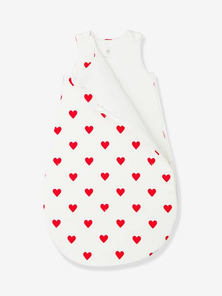 Saquito sin mangas estampado de corazones Petit Bateau, para bebé BEIGE CLARO ESTAMPADO 