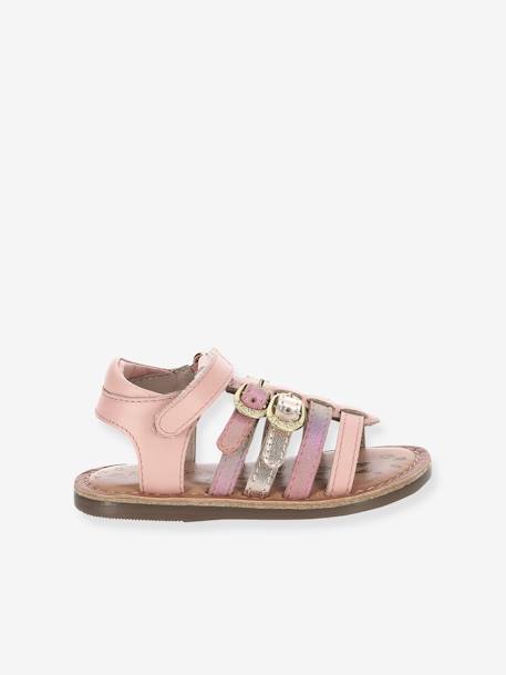 Sandalias de piel Diveta KICKERS® ROSA CLARO LISO 