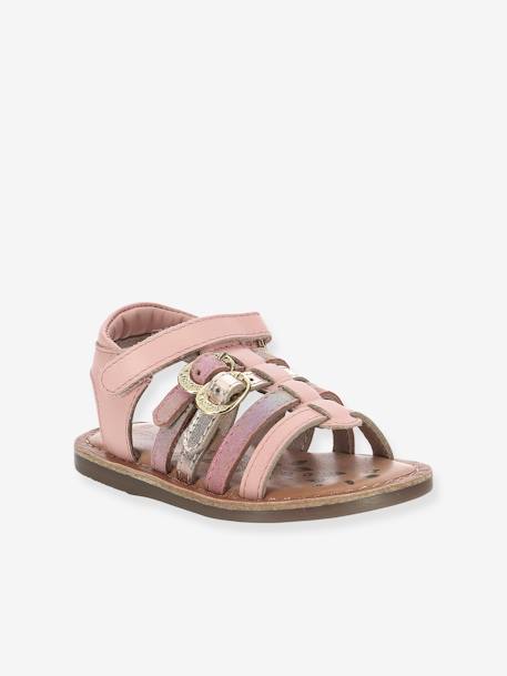 Sandalias de piel Diveta KICKERS® ROSA CLARO LISO 