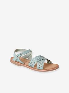 Calzado-Calzado niña (23-38)-Sandalias y Chanclas -Sandalias de piel curtido vegetal, para niña