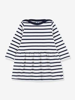 -Vestido de manga larga icónico de punto grueso bio para bebé - PETIT BATEAU