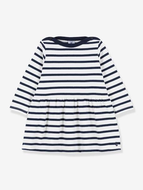 Bebé-Vestidos, faldas-Vestido de manga larga icónico de punto grueso bio para bebé - PETIT BATEAU