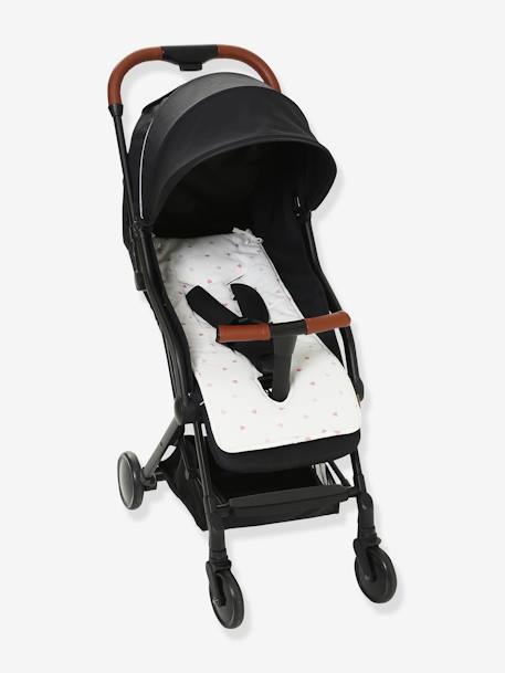 Protección reversible para asiento de silla de paseo AZUL OSCURO ESTAMPADO+BLANCO CLARO ESTAMPADO 