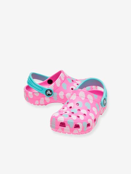 Zuecos bebé Classic Easy Icon Clog CROCS™ AZUL OSCURO ESTAMPADO+ROSA CLARO ESTAMPADO 