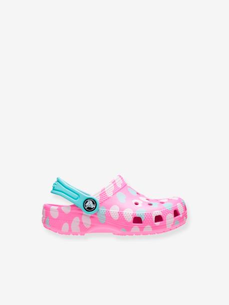 Zuecos bebé Classic Easy Icon Clog CROCS™ AZUL OSCURO ESTAMPADO+ROSA CLARO ESTAMPADO 