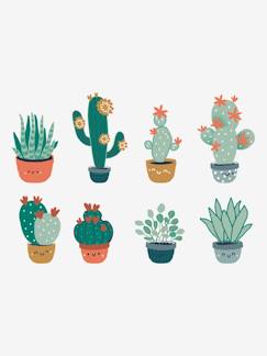 Textil Hogar y Decoración-Decoración-Papel pintado, pegatinas-8 adhesivos grandes Cactus