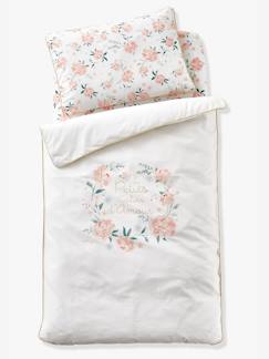 Textil Hogar y Decoración-Ropa de cuna-Funda de almohada Eau de Rose, para bebé