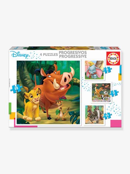 4 Puzzles Progresivos Bebé Disney 1 - EDUCA BLANCO CLARO BICOLOR/MULTICOLO 