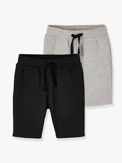 Niño-Shorts y bermudas-Pack de 2 bermudas de felpa para niño