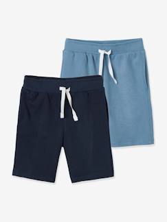 Niño-Ropa deportiva-Pack de 2 bermudas de felpa para niño