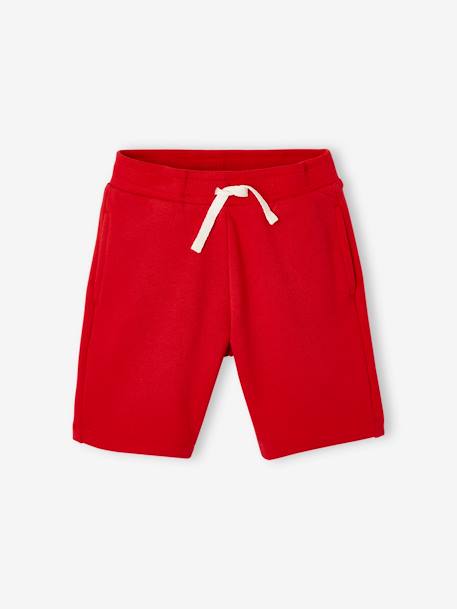 Pack de 2 bermudas de felpa para niño AZUL OSCURO BICOLOR/MULTICOLOR+NEGRO OSCURO BICOLOR/MULTICOLO+ROJO OSCURO BICOLOR/MULTICOLOR 