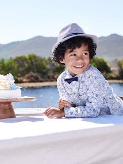 Sombrero Panamá estilo paja, para niño beige claro liso con motivos -  Vertbaudet