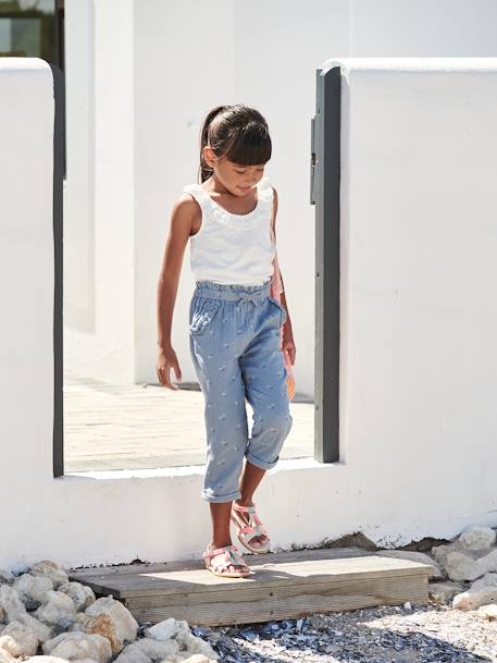 Pantalón denim culotte niña, Vaqueros para niña