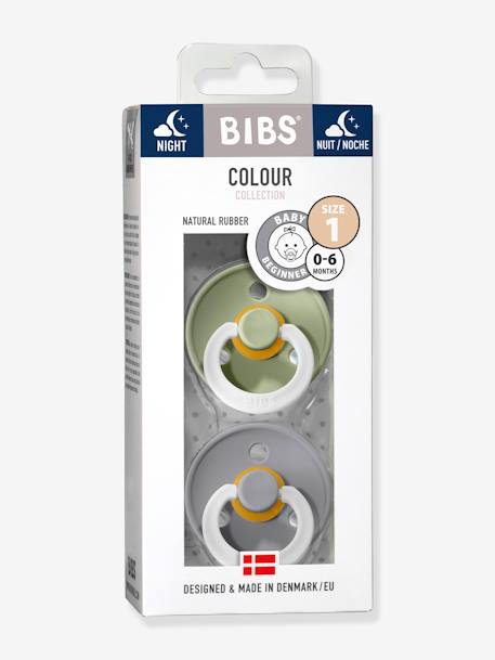 BIBS Colour Tétine - 2 Pack - Taille 2 - Tour - Vanilla/Cloud