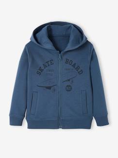 Niño-Jerséis, chaquetas de punto, sudaderas-Sudadera con cremallera y capucha Skate, niño