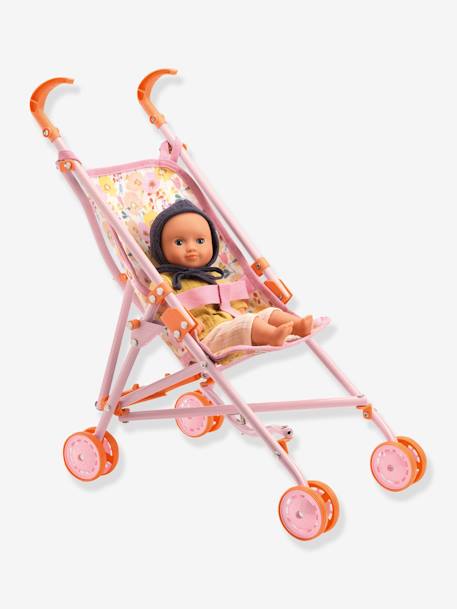 Silla de paseo - DJECO naranja+rosa 