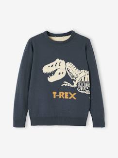 -Jersey jacquard con dinosaurio, para niño