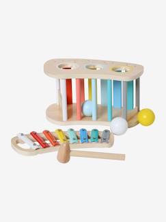Mesa de actividades y estimulación musical de madera FSC® multicolor -  Vertbaudet