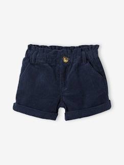 Niña-Shorts y bermudas-Short paperbag de pana, niña