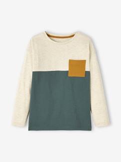 -Camiseta colorblock, para niño