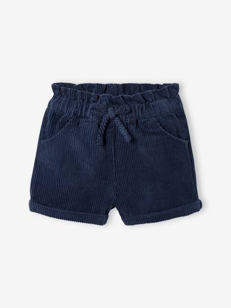 Bebé-Shorts-Short de pana para bebé niña