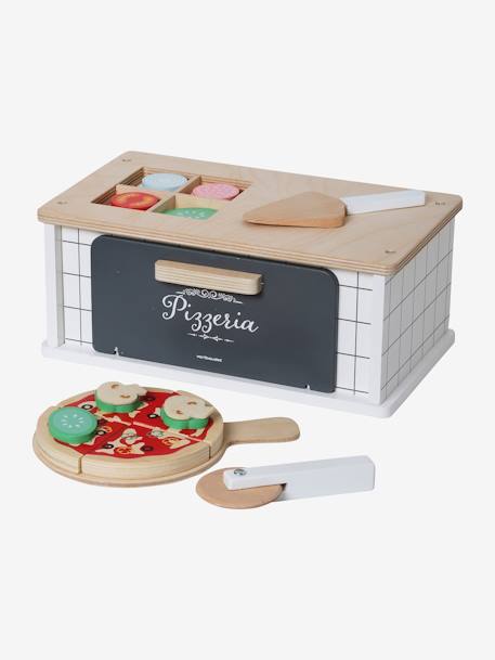 Horno de pizza de madera FSC® BEIGE MEDIO LISO CON MOTIVOS 