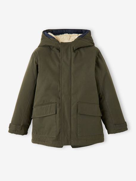 Parka 3 en 1 con cazadora desmontable, niño azul grisáceo+azul intenso+AZUL MEDIO LISO CON MOTIVOS+MARRON OSCURO LISO CON MOTIVOS+VERDE MEDIO LISO CON MOTIVOS 