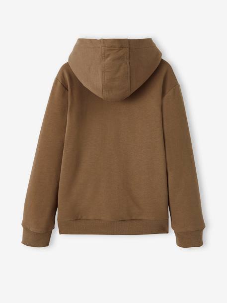 Sudadera con cremallera y forro de sherpa, para niño gris jaspeado+GRIS OSCURO JASPEADO+MARRON OSCURO LISO CON MOTIVOS 