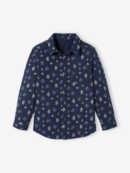 Camisa con motivos gipsy, para niño AZUL OSCURO ESTAMPADO 