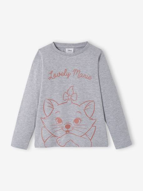 Camiseta de manga larga Disney® Marie Los Aristogatos GRIS CLARO LISO CON MOTIVOS 