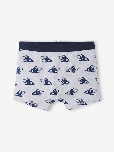 Pack de 3 boxers NASA® AZUL OSCURO LISO CON MOTIVOS 