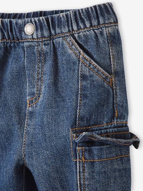 Vaqueros con bolsillos en un lado, para bebé denim natural 