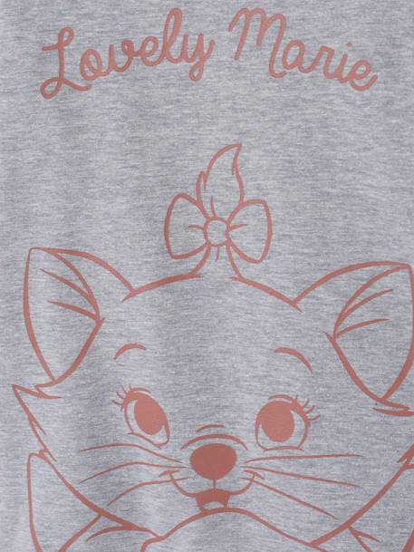 Camiseta de manga larga Disney® Marie Los Aristogatos GRIS CLARO LISO CON MOTIVOS 